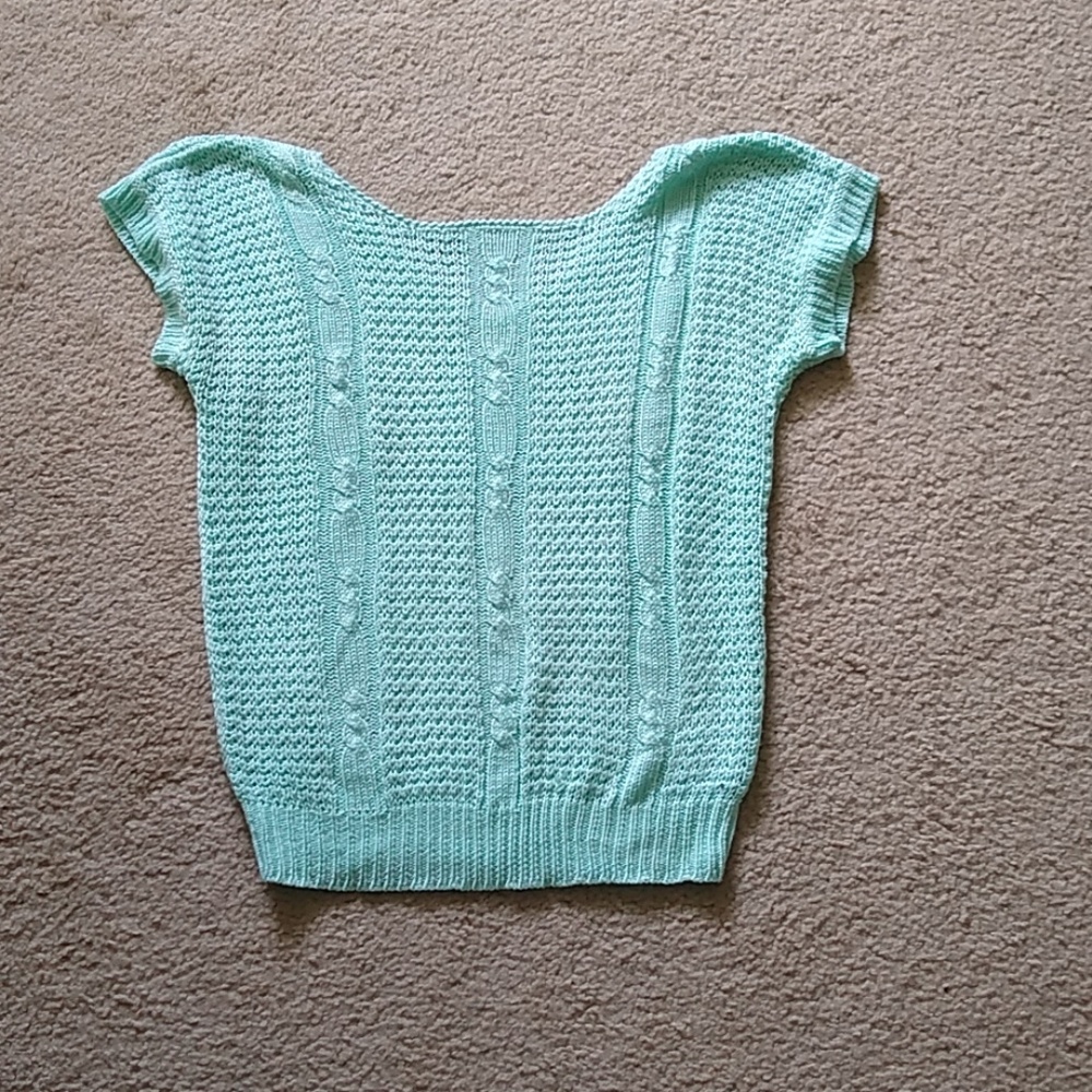 Vintage Mint Green Sweater sz SM